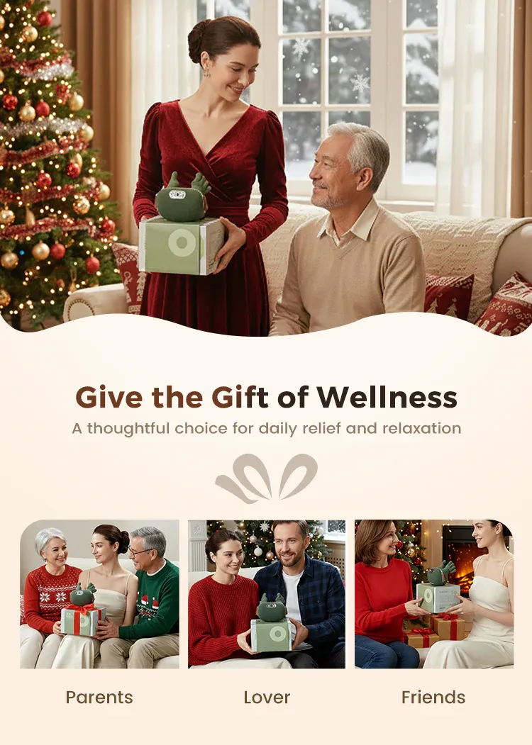 💆‍♂️✨ Portable Neck Massager – Shiatsu Kneading, 3D Deep Relief & Wireless Use 🔋