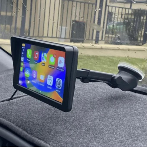 7inch Rearview Mirror Carplay Android Auto Wireless Projection Screen Backup Camera with 4K Resolution Car Reversing Aid Monitor