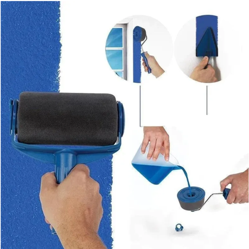 🌟Multifunctional Seamless Paint Runner Set Wall Paint Roller Kit Extendable Rod Non Drip-free Paint Roller