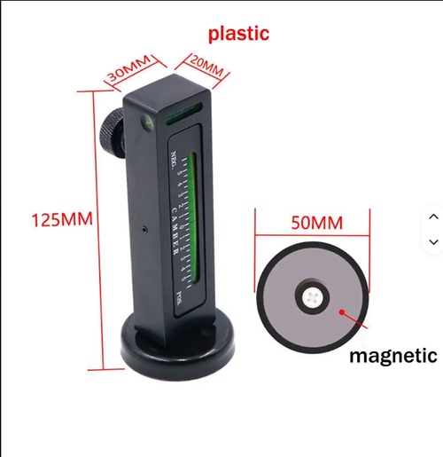 1 psc Adjustable Magnetic Wheel Alignment Level — Magnetic Level Gauge, Camber Adjustment Tool, Magnetic Alignment Tool for Automotive Tire Alignment