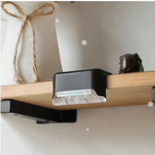 💡Outdoor waterproof solar-powered LED stair railing light, battery-powered small wall light, suitable for balcony, garden, terrace, and step lighting (4 pieces per box)