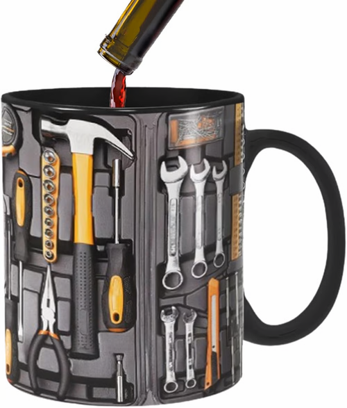 🏆Toolbox Mug - A gift for him, husband, mechanic, and father.🎁