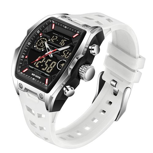 Men's Dual Display Sports Watch – Analog-Digital Watch with Luminous Dial