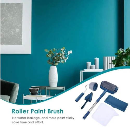 🌟Multifunctional Seamless Paint Runner Set Wall Paint Roller Kit Extendable Rod Non Drip-free Paint Roller