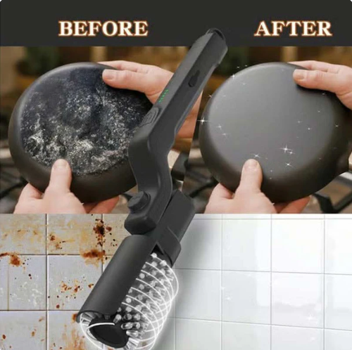 🔥🍖 Cordless Electric BBQ Brush Cleaner – Deep Cleaning, Long Handle, Rechargeable 🔋