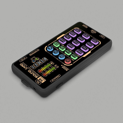 ✨🎤 Portable Handheld Live Sound Card (Voice Changer): Multifunctional Effects + Noise Cancellation – Stream from Anywhere!