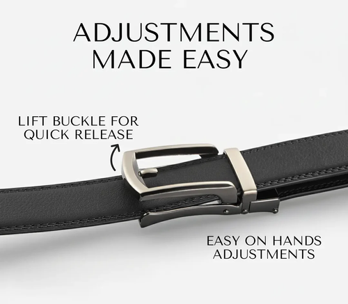 ✨ 👔 Premium Leather Automatic Belt – Durable, Stylish & Perfect Fit! ✨