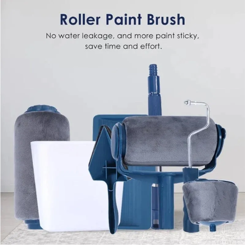 🌟Multifunctional Seamless Paint Runner Set Wall Paint Roller Kit Extendable Rod Non Drip-free Paint Roller