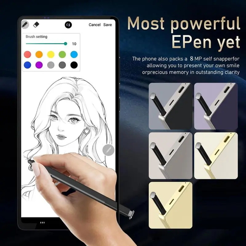 Fashionable smartphone, 6.8 inches, 4GB RAM+128GB ROM, 4000mAh battery, 5+13MP, dual SIM dual standby, supports expandable storage,Android system
