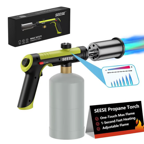 Powerful Propane Torch - 2732°F High Temp Flame