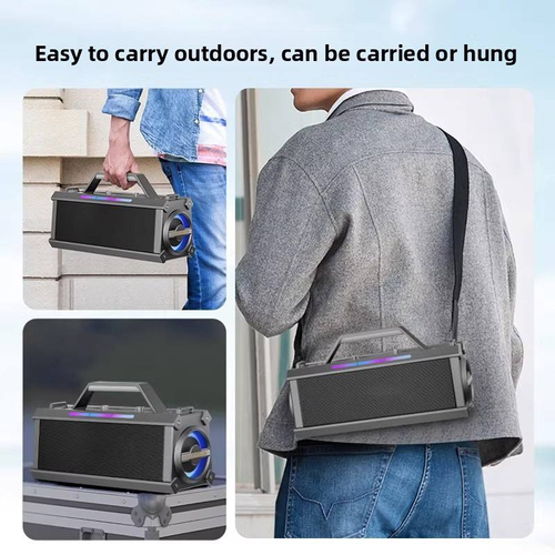 Thunderous Sound Dual-Microphone Wireless Bluetooth Speaker