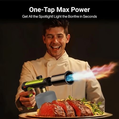 Powerful Propane Torch - 2732°F High Temp Flame