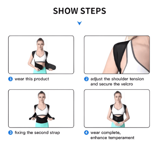 Professional Posture Corrector Back Support Belt Adjustable Strap Brace for Adolescents and Adults
