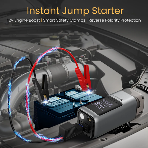 Car emergency jump starter vacuum cleaner air pump multi-functional all-in-one machine