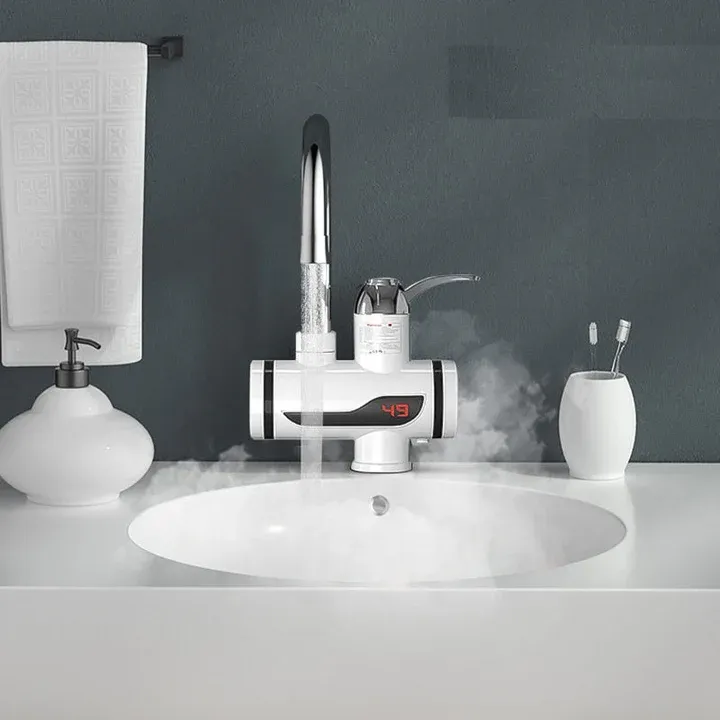 💧🚿🔄🌍Instant 360° Electric Water Heating Tap for Kitchens and Bathrooms | Shock-Proof Design | Digital Temp° Display | Hot and Cold Water
