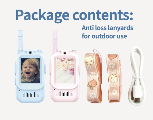 🎁2-Pack Kids Video Walkie Talkies Toys