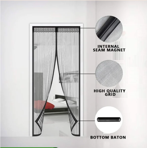 🔥Partition Keeps Bugs Out Insect Screen Mosquito Self Sealing Heavy Duty Hands Free Mosquito Curtain Mesh Magnetic Door Net