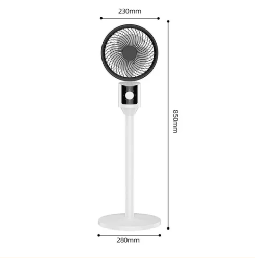 Oscillating Electric Stand Fan with Adjustable Height