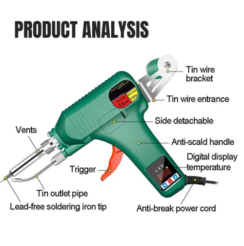 🔥🔥High-power LED spot welding gun, multi-functional.