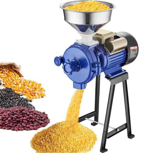 Electric Grain Mill Grinder 3000W Spice GrindersCommercial Corn Mill with FunnelThickness Adjustable Powder MachineHeavy Duty Feed Flour Cereal Mill Wheat GrindersDry Grinder