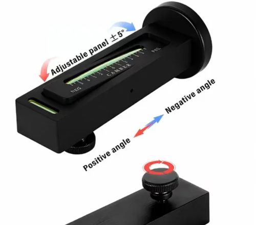 1 psc Adjustable Magnetic Wheel Alignment Level — Magnetic Level Gauge, Camber Adjustment Tool, Magnetic Alignment Tool for Automotive Tire Alignment