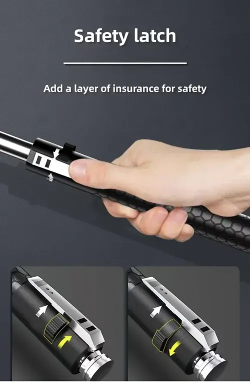 🔥Automatic Spring Expandable Baton – Self-Defense Weapon, Legal Car-Carry Solid Steel Telescopic Stick (3-Section)