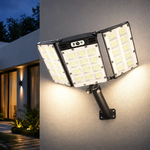 Solar Flood Lights 800 LEDs Motion Sensor Remote Control IP65 Waterproof 3 Brightness Modes Super Bright Outdoor Security Lights,Deals For You Days