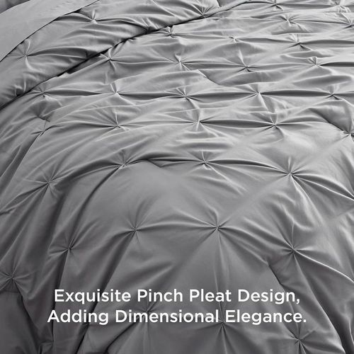 Embroidered pillowcase and duvet cover 3-piece set