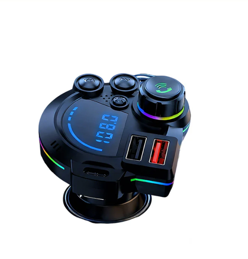 🚗 Universal Dual-Port Car FM Bluetooth Transmitter – Wireless Music, Hands-Free Calling & Dual USB Charger 🔌