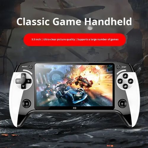 2026 Enhanced Retro Game Console--with HD 5.5-inch IPS Screen Classic Video Games Supports TV Connection