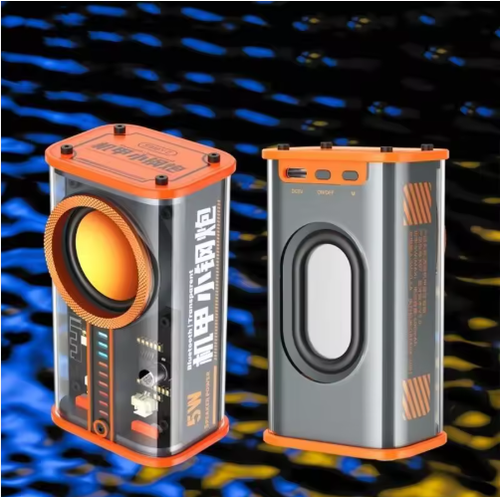 🔥Transparent Wireless bluetooth Speaker Portable Subwoofer Tws Series Audio Loudspeaker