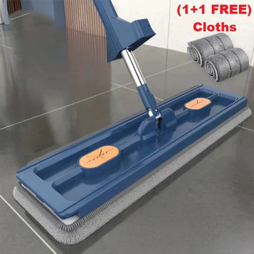 Rotating Mop: Strong handle, easy cleaning, 360° rotating flat mop