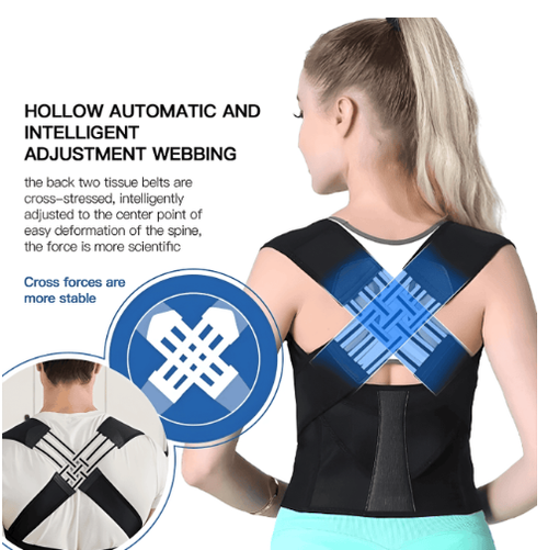 Professional Posture Corrector Back Support Belt Adjustable Strap Brace for Adolescents and Adults