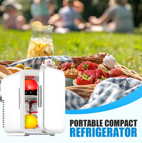 ❄️🔥  Portable mini-fridge - suitable for home, car, and camping. Equipped with a USB port for outdoor use.