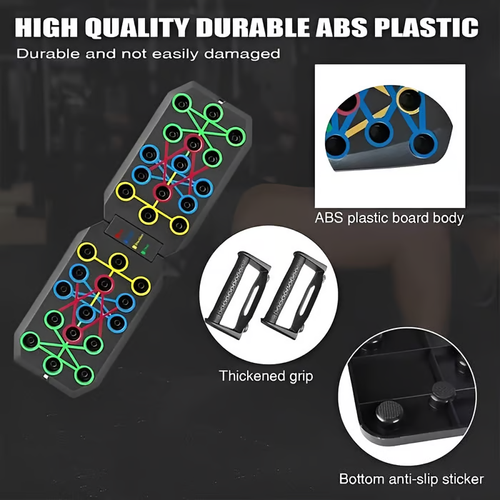 Enhanced Push-up Board Fitness Kit with 30 Holes-Portable Home Exercise Equipment