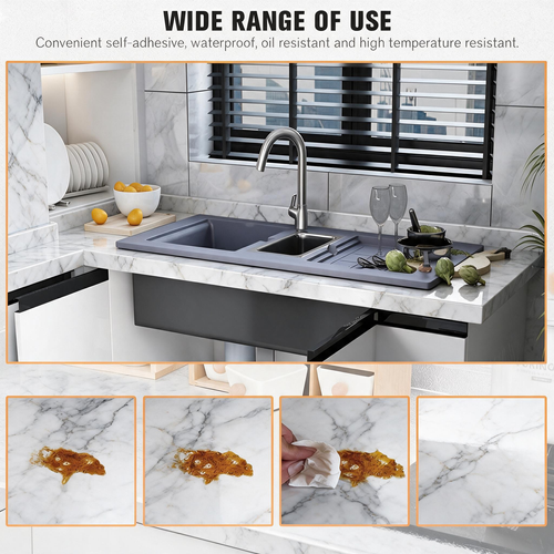 💎🍳 Marble Kitchen Peel & Stick Wallpaper | Backsplash | Waterproof Kitchen Stickers ✨💧