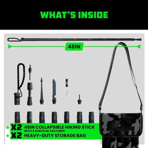 🎁 Limited Time🚶Tactical Hiking Stick – Essential Gear for Outdoor Adventures (Perfect Gift❤️)