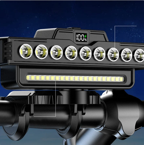 Rechargeable 28-LED Bicycle Headlight with Horn