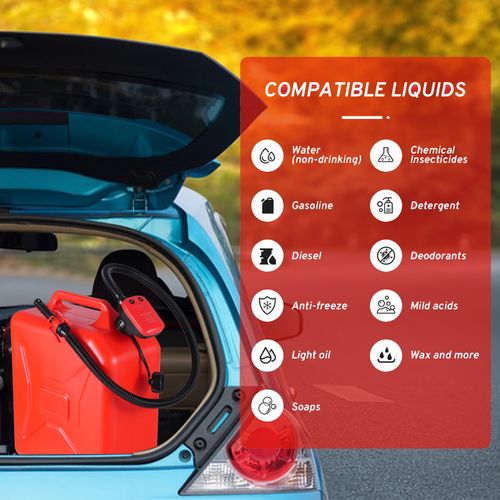 🔥 🚗 Cordless fuel delivery pump, compatible with DeWalt 20V and Miwitch 18V batteries