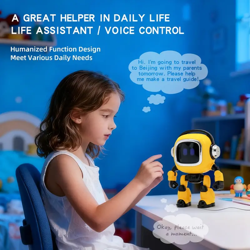 Ai Robot, Emo Robot Toys, Funny Robot Design, Gift for People with Dementia, Learning Educational Interactive Toys, Rechargeable AI-Powered Smart Robots, Ai Robots Toy, Intelligent Interactive Deepseek Robot, Educational Toy GLOBAL PICKS