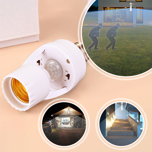 💡✨Smart Switch Infrared Sensor Lamp Holder E27 Energy Saving Bulb Human Body Sensor Lamp Holder Radar Sensor (Pack of 2)
