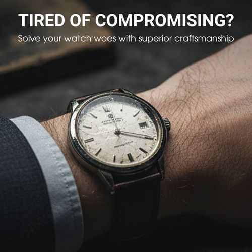 Men's watch with globe motif in maritime style