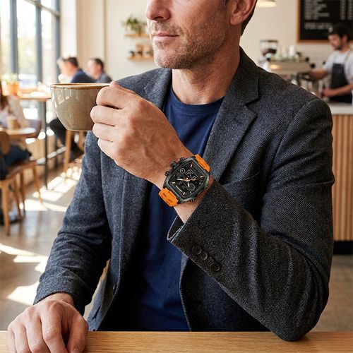 Men's Dual Display Sports Watch – Analog-Digital Watch with Luminous Dial