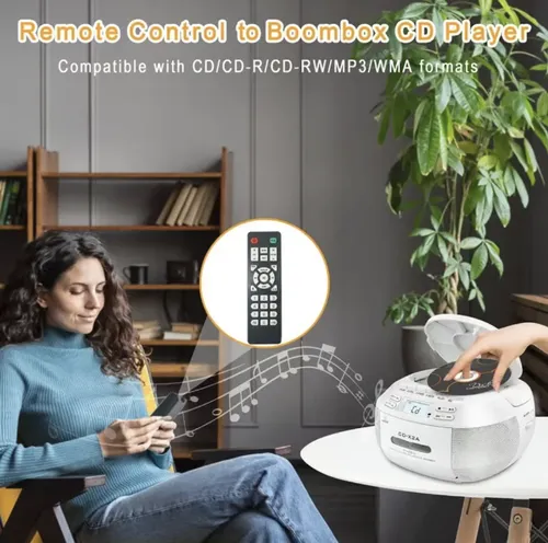 Retro CD and tape Bluetooth player, supporting CD, tape and FM radio playback. With Bluetooth, it can connect to your mobile phone and instantly turn into a speaker. The stereo speakers have rich and full sound quality. It also has remote control and recording functions. Retro and portable, it is a multi-purpose music device for nostalgic enthusiasts. It is a music companion device that can transcend time.