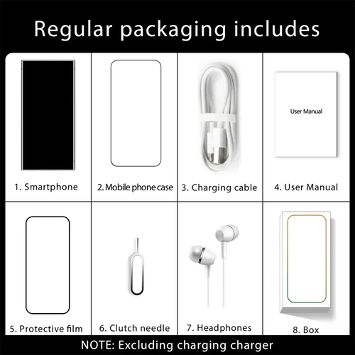 Fashionable smartphone, 6.8 inches, 4GB RAM+128GB ROM, 4000mAh battery, 5+13MP, dual SIM dual standby, supports expandable storage,Android system