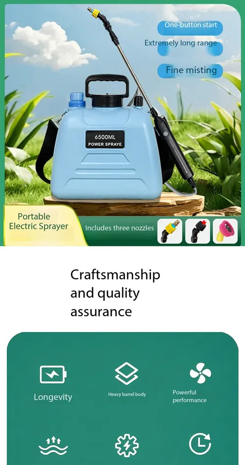 6.5L Rechargeable Electric Backpack Sprayer