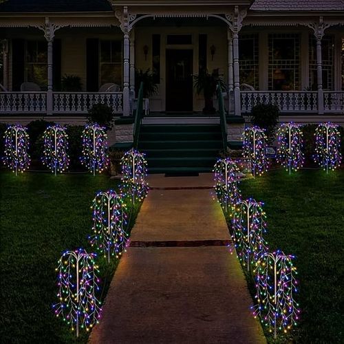 Solar Garden Lights Outdoor Decor – 200 LEDs, IP55 Waterproof, Easy Install