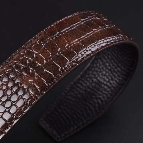Men's Leather Automatic Buckle Belt (Black & Brown)