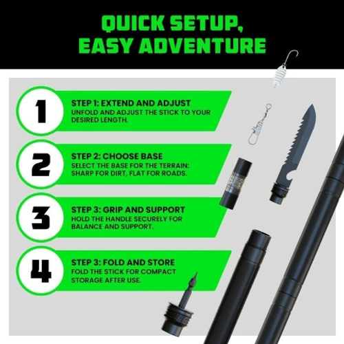🎁 Limited Time🚶Tactical Hiking Stick – Essential Gear for Outdoor Adventures (Perfect Gift❤️)