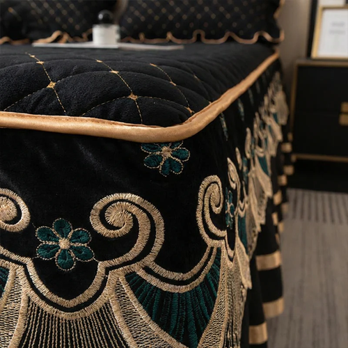 Ruffled Bed Sheet Skirt   Pillowcases🛏️（Three-piece suit）